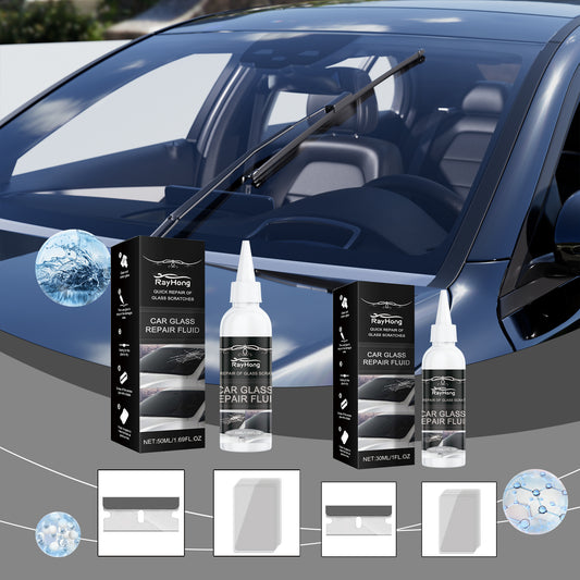 Rayhong Auto Glass Repair Adhesive (30ml) Glass Nano Repair Liquid Rapid Repair Adhesive For Cracked Glass