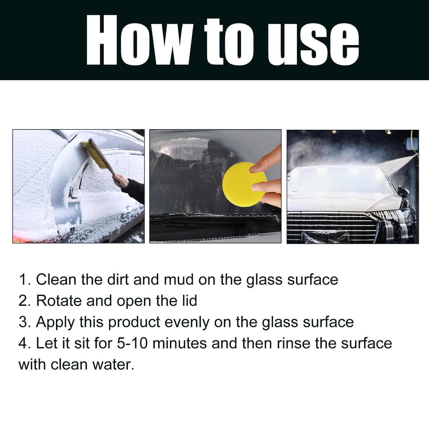 Car Snow Removal Cream, Car Snow Removal Windshield Anti-icing Anti-freezing Car Window Defrosting Cream