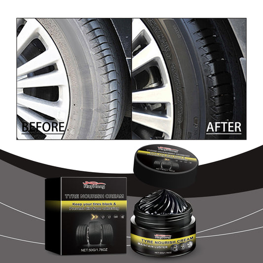 Rayhong Car Tire Retreading Wax, Durable Protection Against Dirt Tire Aging Dust Polishing Wheel Retreading Wax